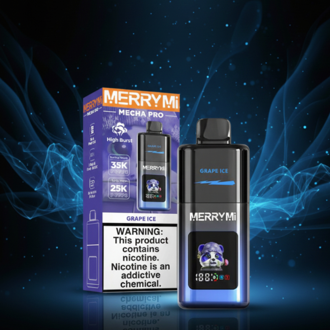 MerryMi Blade 30K Grape Ice - Vapers desechables con muchas caladas y aroma a uva