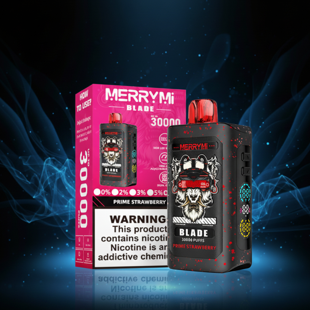 MerryMi Blade 30K Prime Strawberry - Vaper desechable con 30000 caladas y sabores vaper dulces